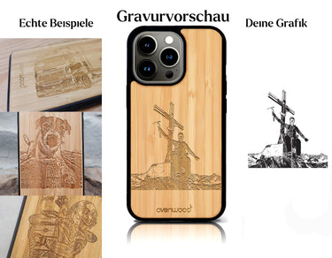 INDIVIDUELL iPhone 14 Pro Bambus-Kunststoff